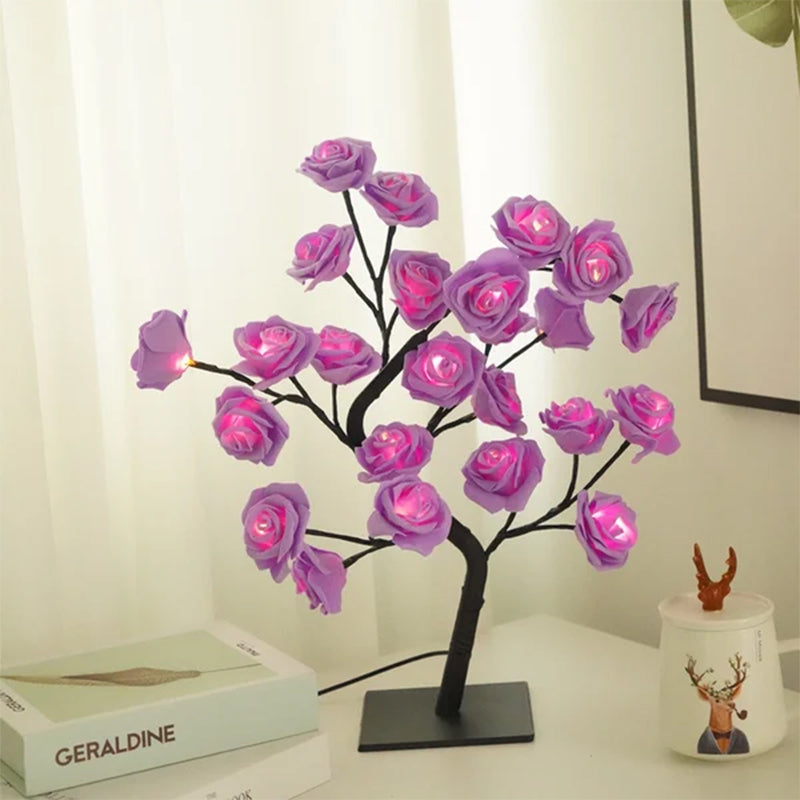 Tabletop Rose Flower Tree Light