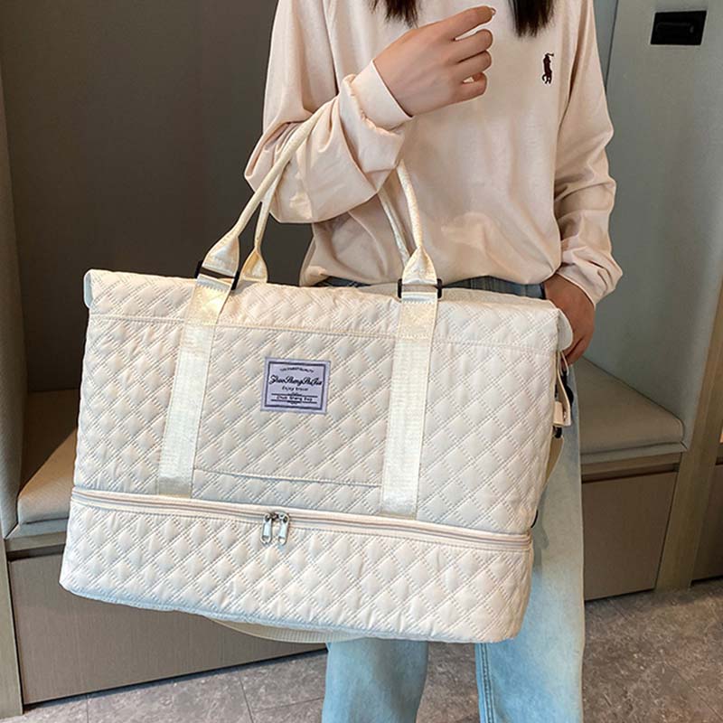Diamond Grid Dry And Wet Separation Bag