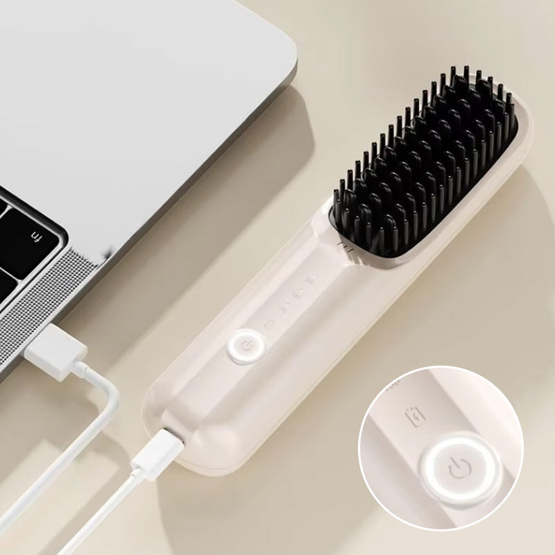 Cordless Hair Straightener Brush