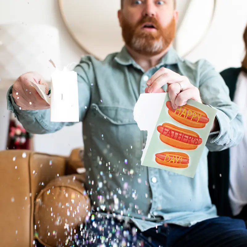 Father's Day Card with Glitter