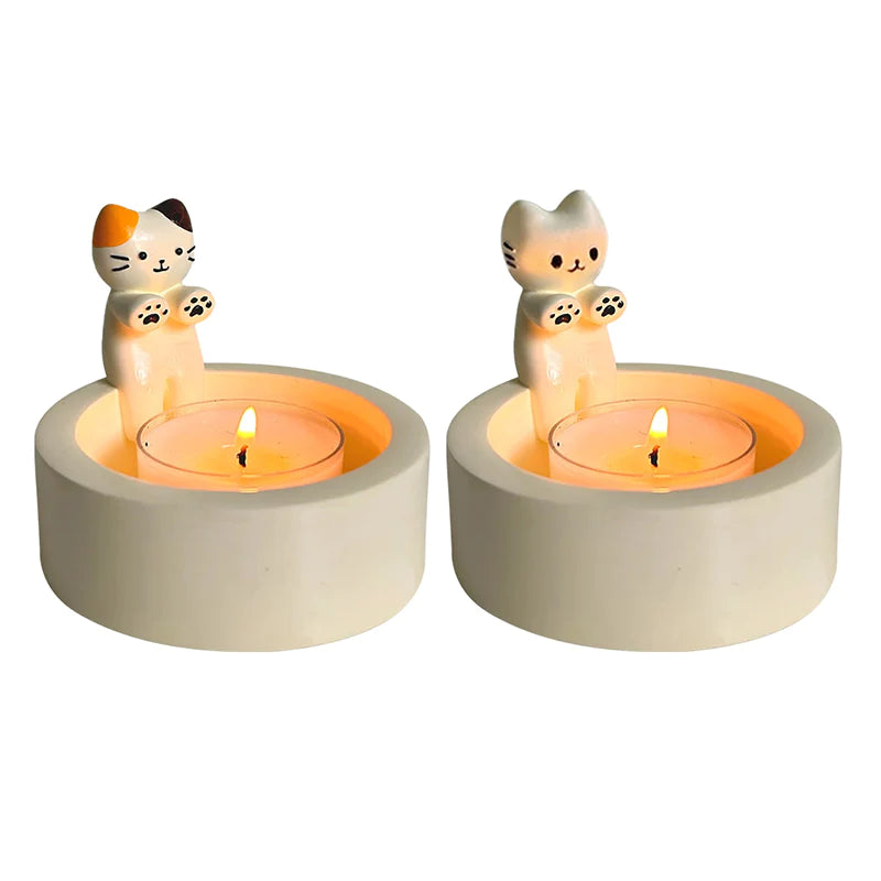 Cute Cat Candle Holder