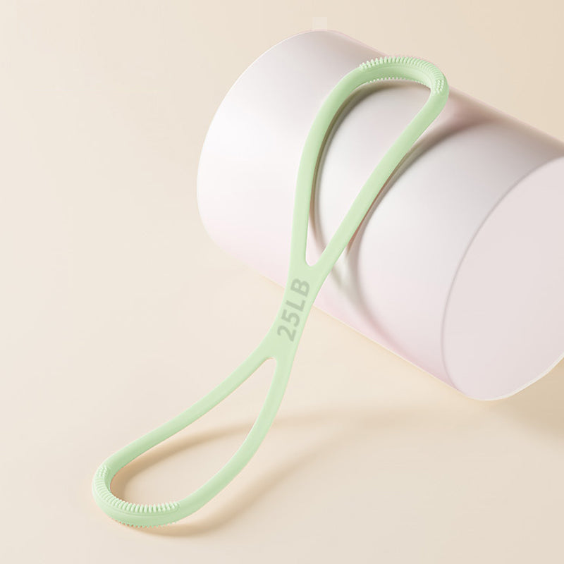 8-Shaped Silicone Resistance Band with Massage Grip