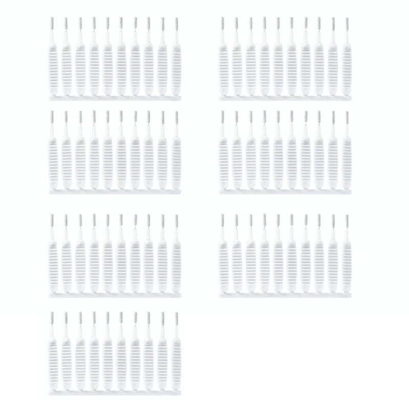 Shower hole cleaning brush nozzle