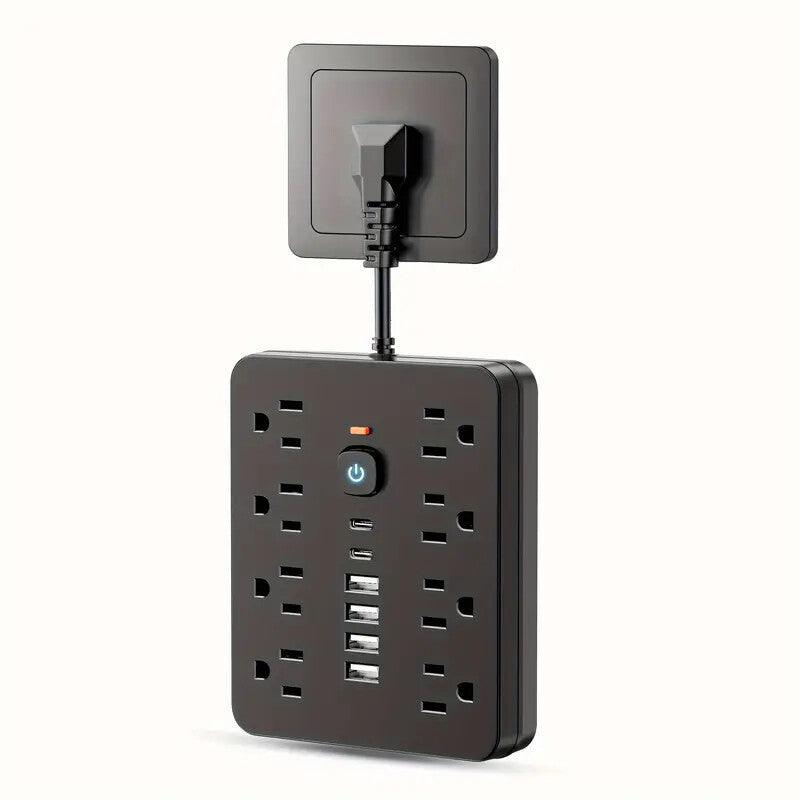 14-in-1 Multifunctional Power Strip with USB & USB-C Ports