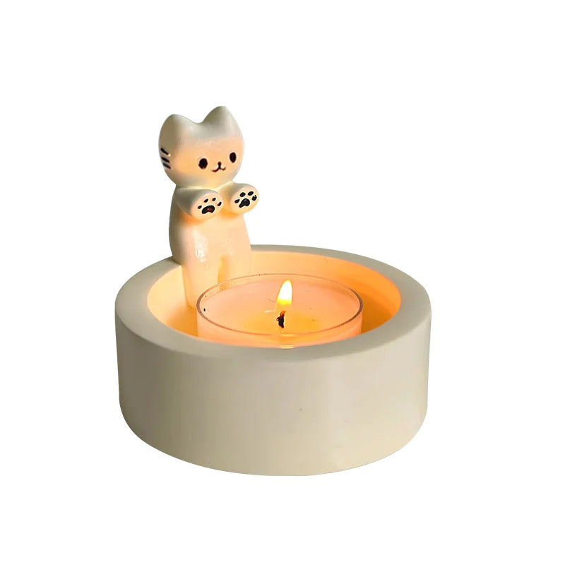 Cute Cat Candle Holder