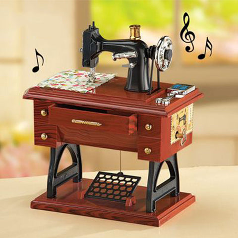 Mini Sewing Machine Music Box