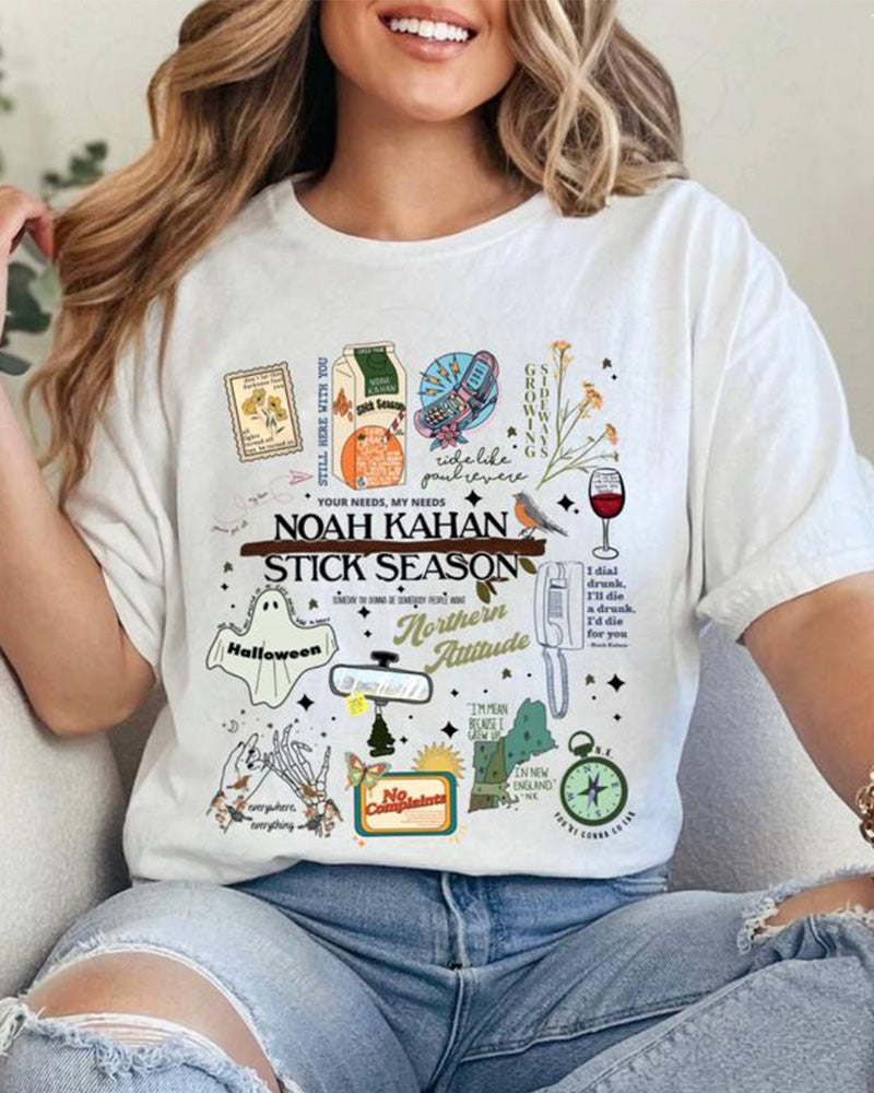 Retro Noah Songs Country Music T-Shirt