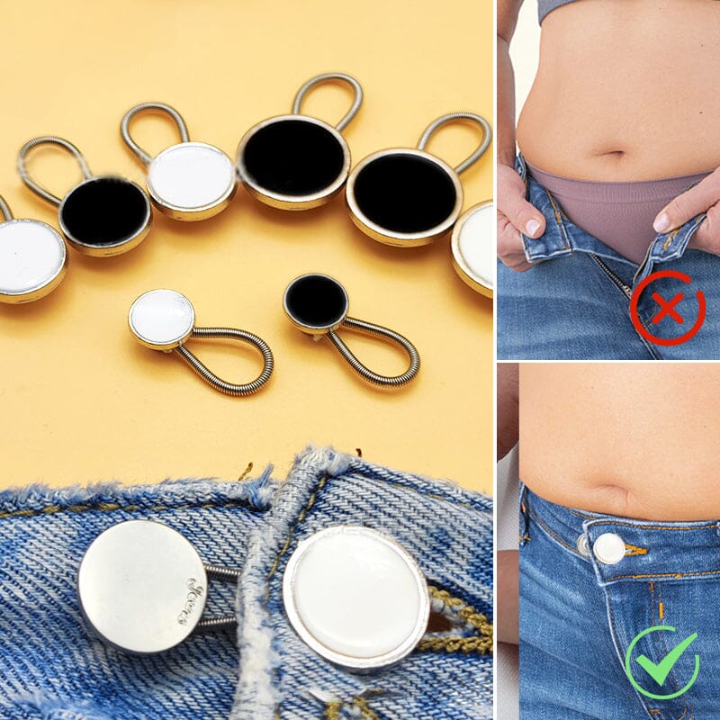 Adjustable Pant Waistband Extender Button
