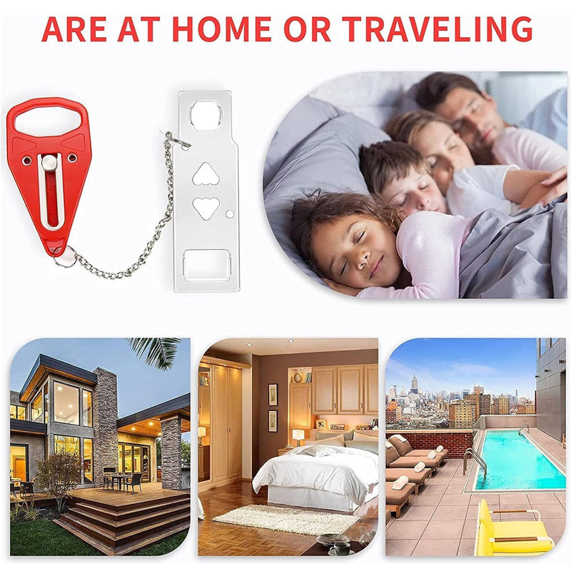 2-in-1 Portable Door Lock for Travel