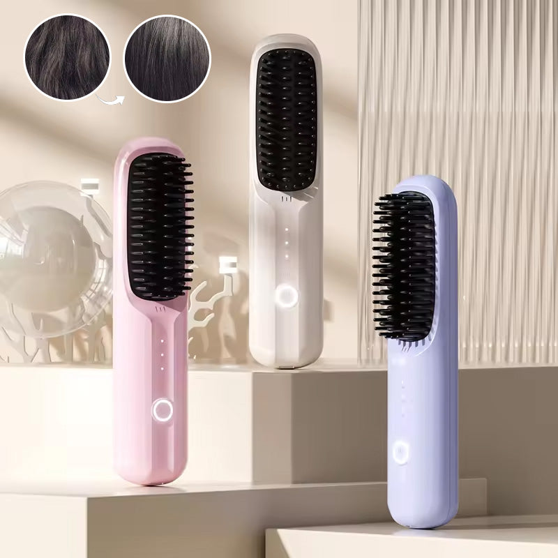 Cordless Hair Straightener Brush