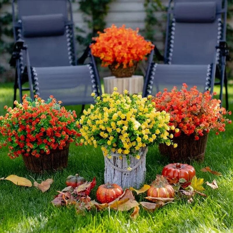 Outdoor Artificial Flowers(2 bundles)