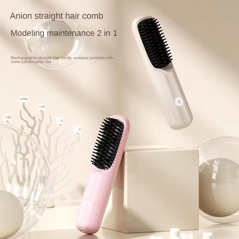 Cordless Hair Straightener Brush