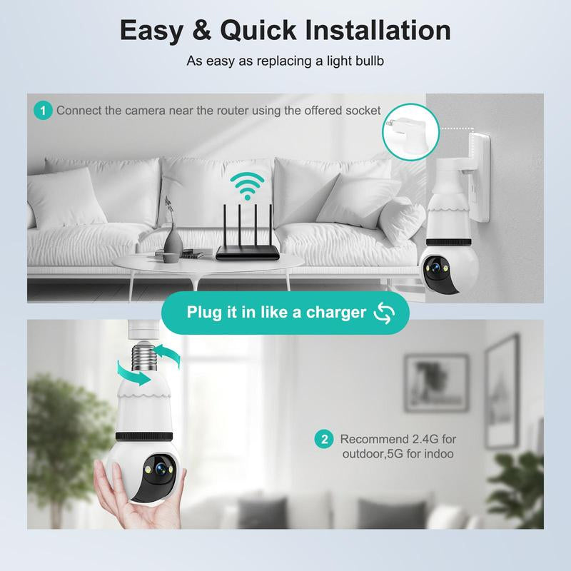 Light Bulb Security Camera