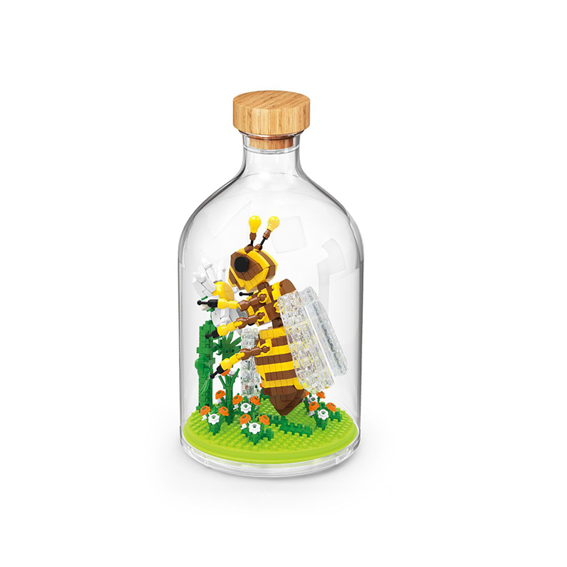 Insect Collection Building Blocks with Glass Display Bottle