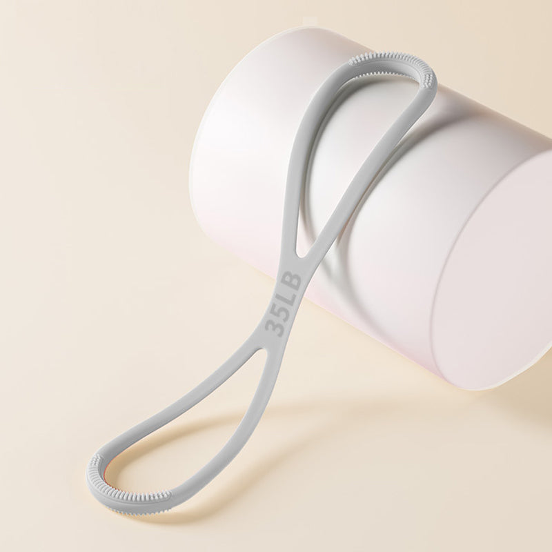 8-Shaped Silicone Resistance Band with Massage Grip