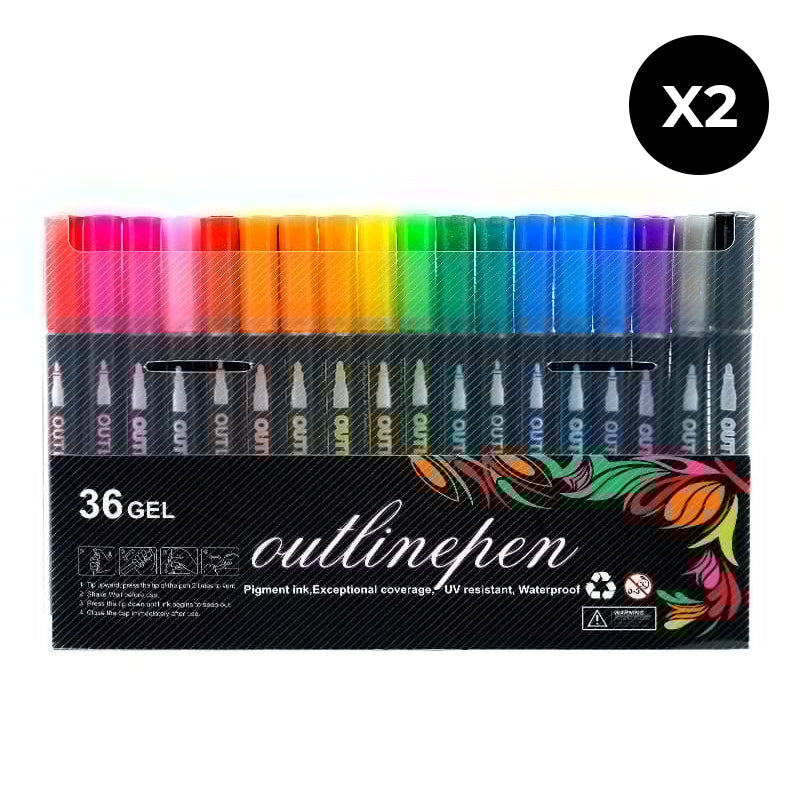 Dreamy Sparkle Dual-Line Contour Pen