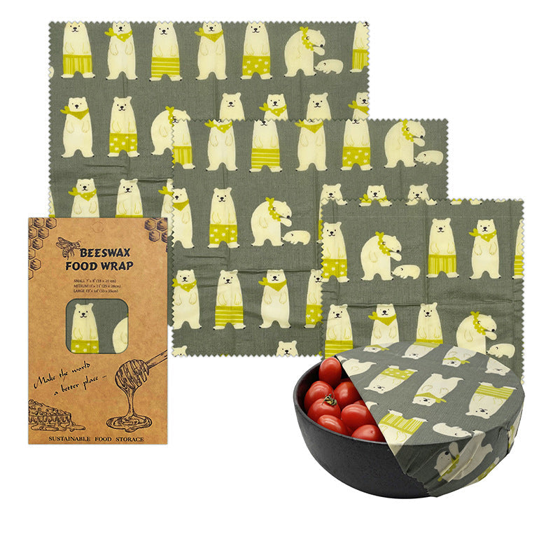 Beeswax Food Wraps (3-Piece Set)