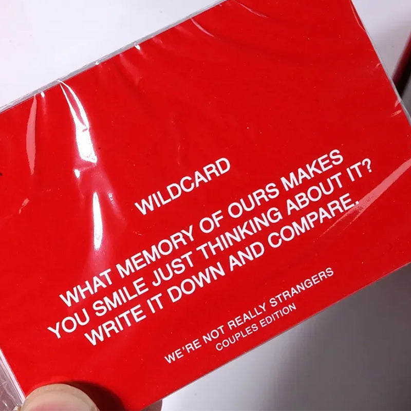 We're Not Really Strangers Card Game