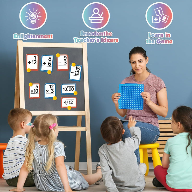 Math Flash Cards and Pop Fidget Chart