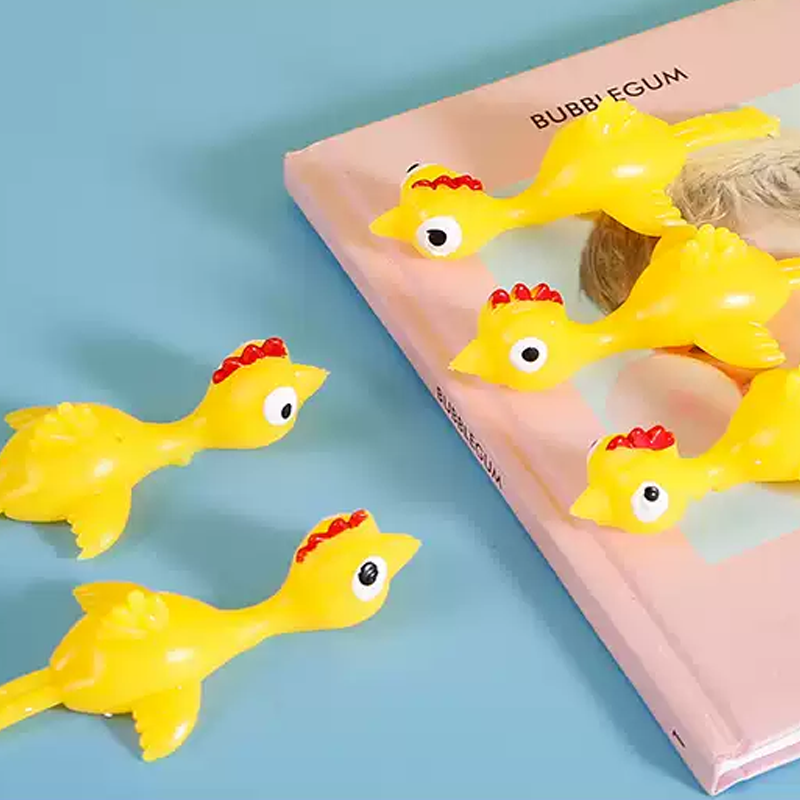 Slingshot Chicken Flying Finger Toy