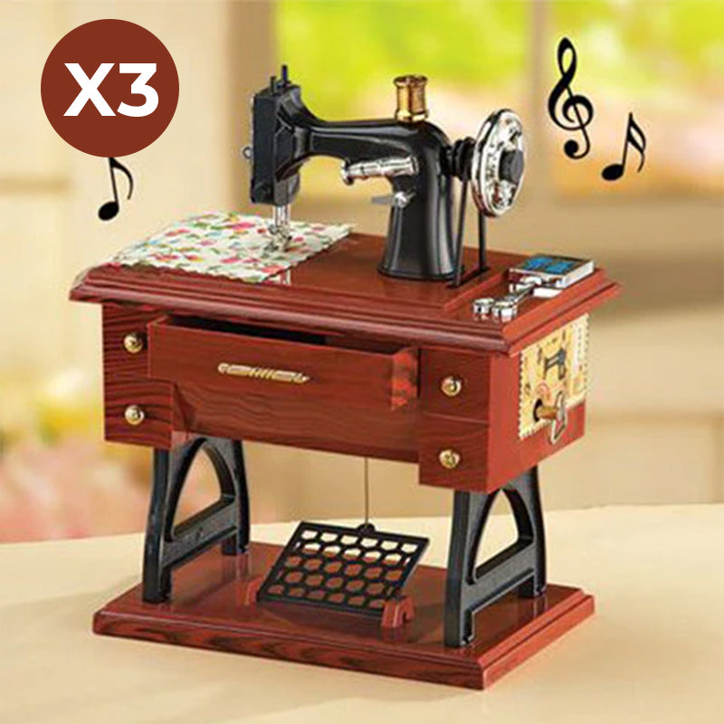 Mini Sewing Machine Music Box