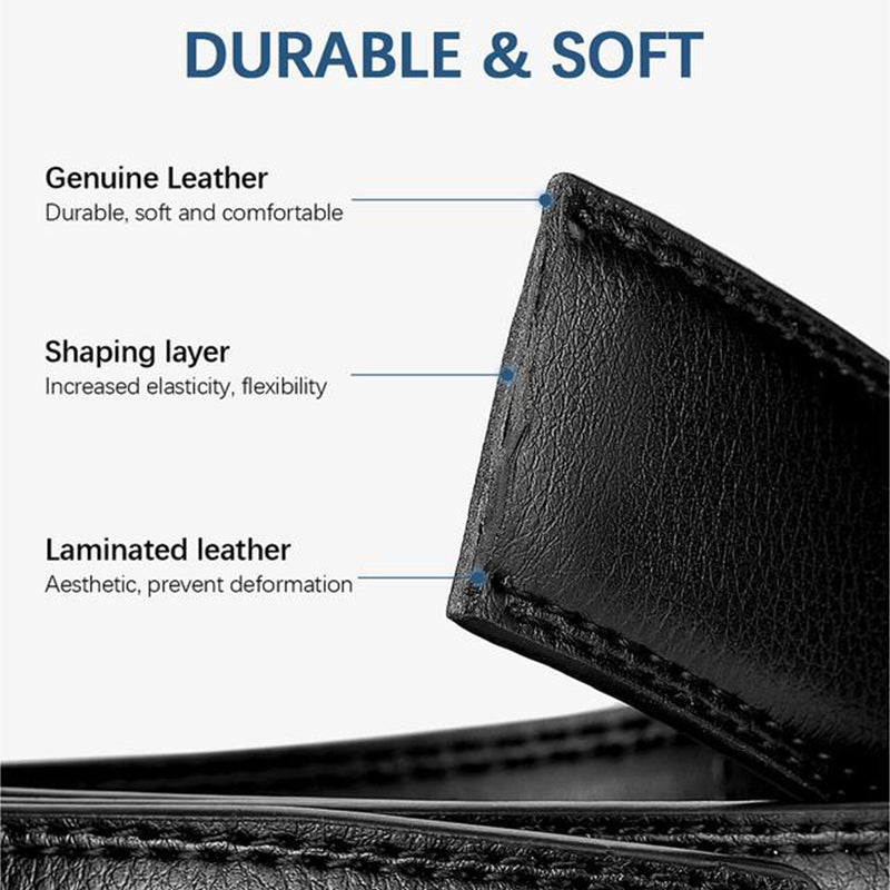 Men’s Automatic Buckle Leather Belt