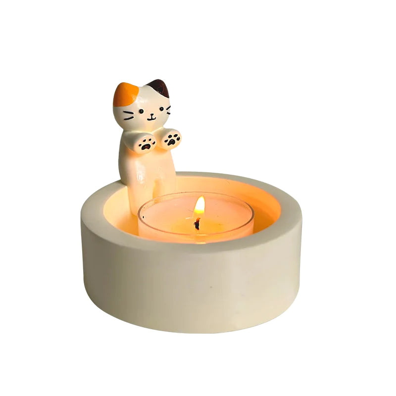 Cute Cat Candle Holder