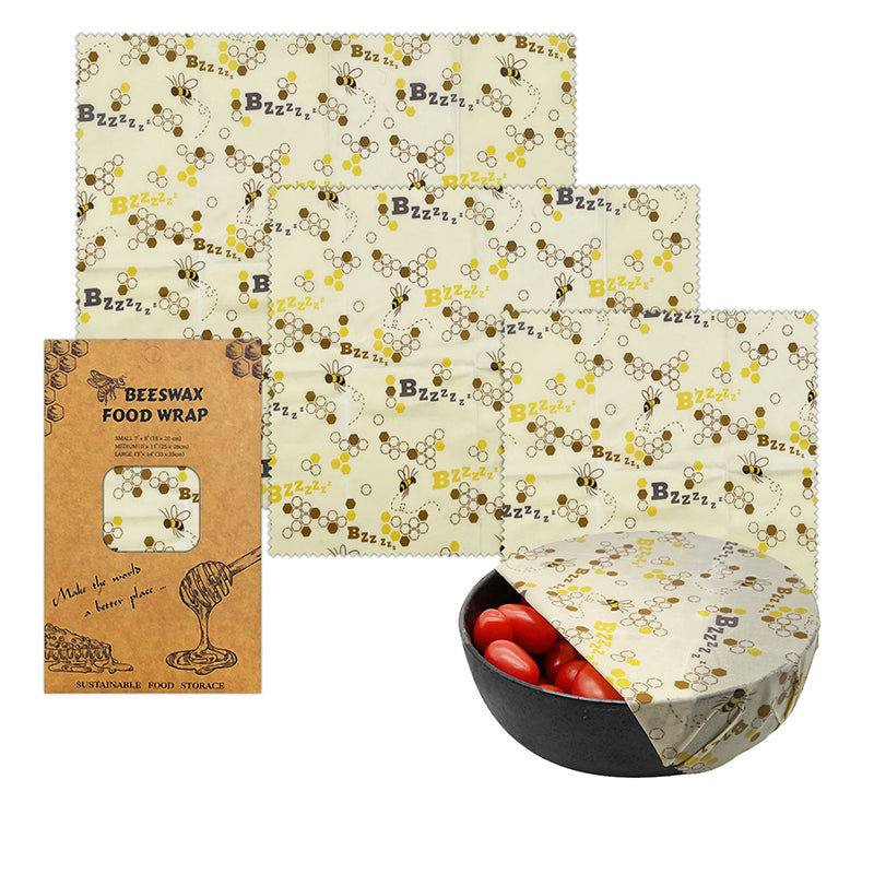 Beeswax Food Wraps (3-Piece Set)