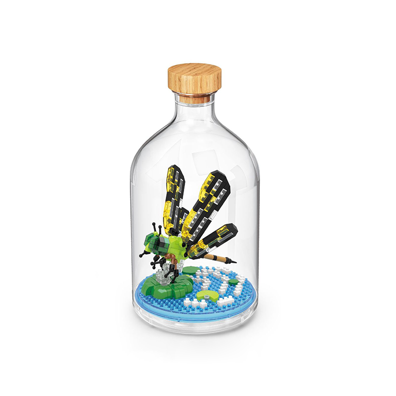 Insect Collection Building Blocks with Glass Display Bottle