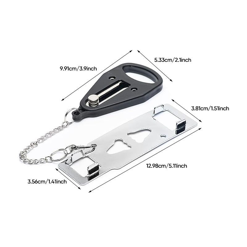2-in-1 Portable Door Lock for Travel