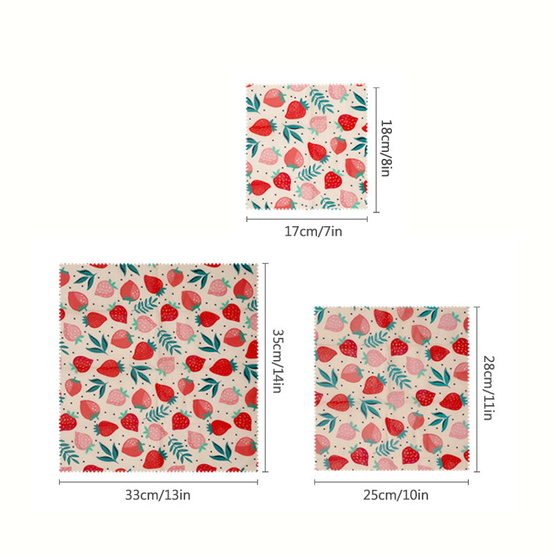 Beeswax Food Wraps (3-Piece Set)