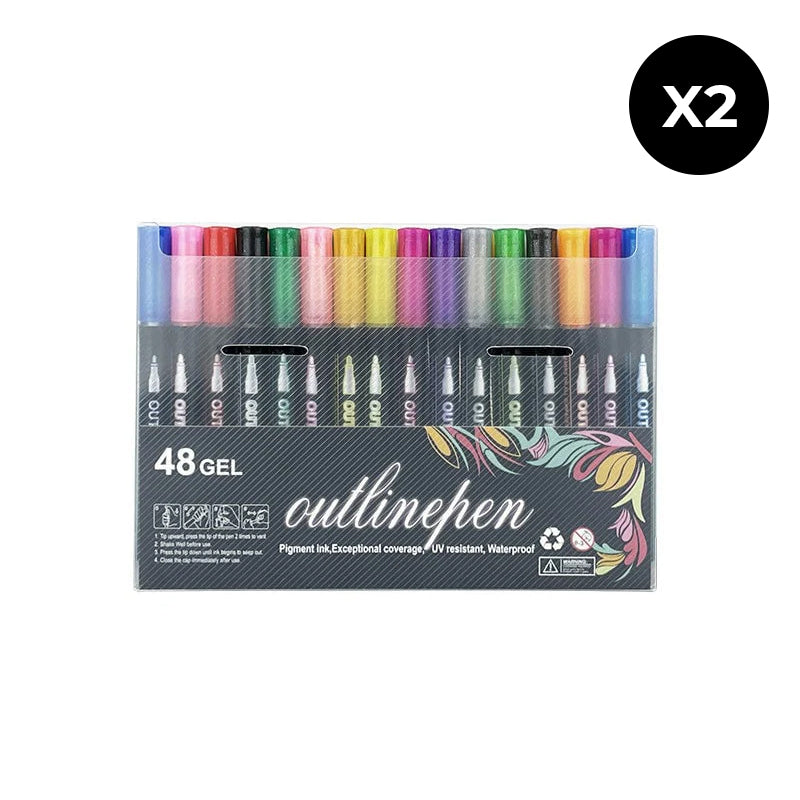 Dreamy Sparkle Dual-Line Contour Pen