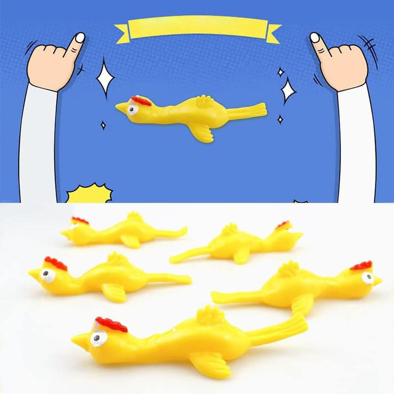 Slingshot Chicken Flying Finger Toy