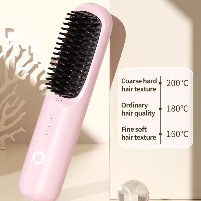 Cordless Hair Straightener Brush