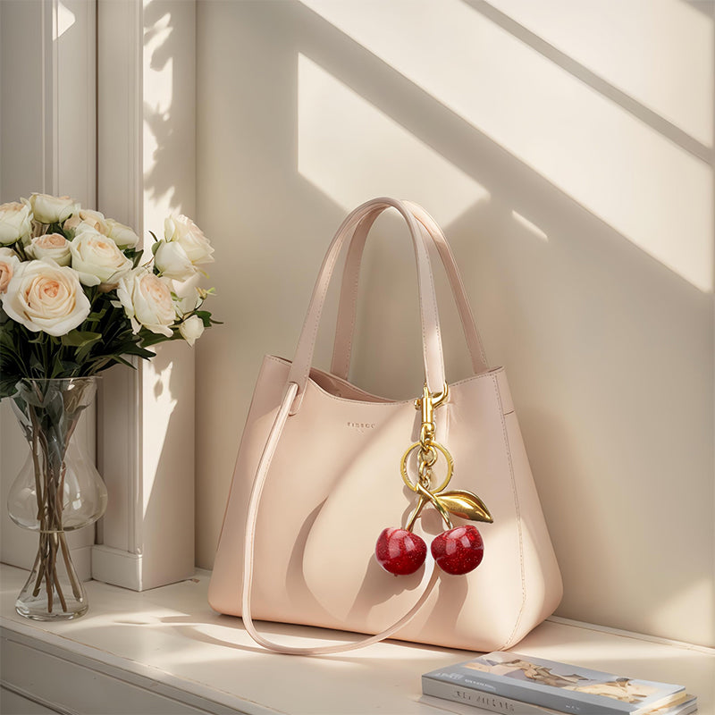 Cute Cherry Design Keychain