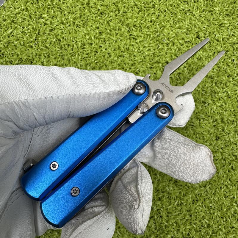 Folding Butterfly Golf Divot Tool with Bottle Opener