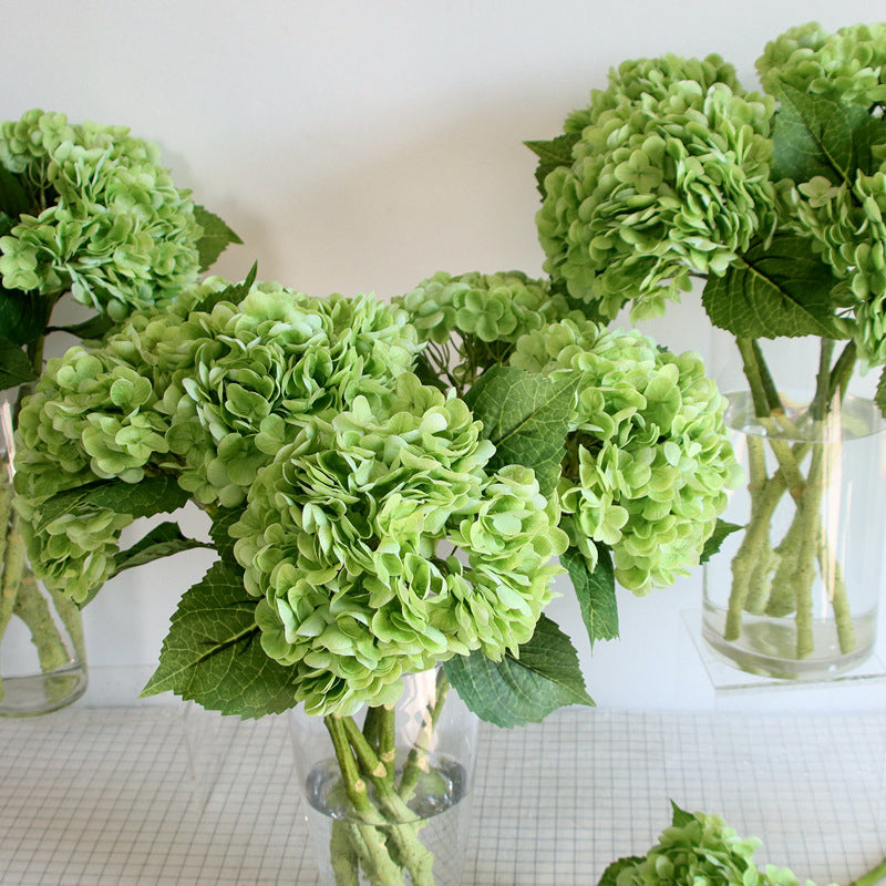 Outdoor artificial hydrangea flowers