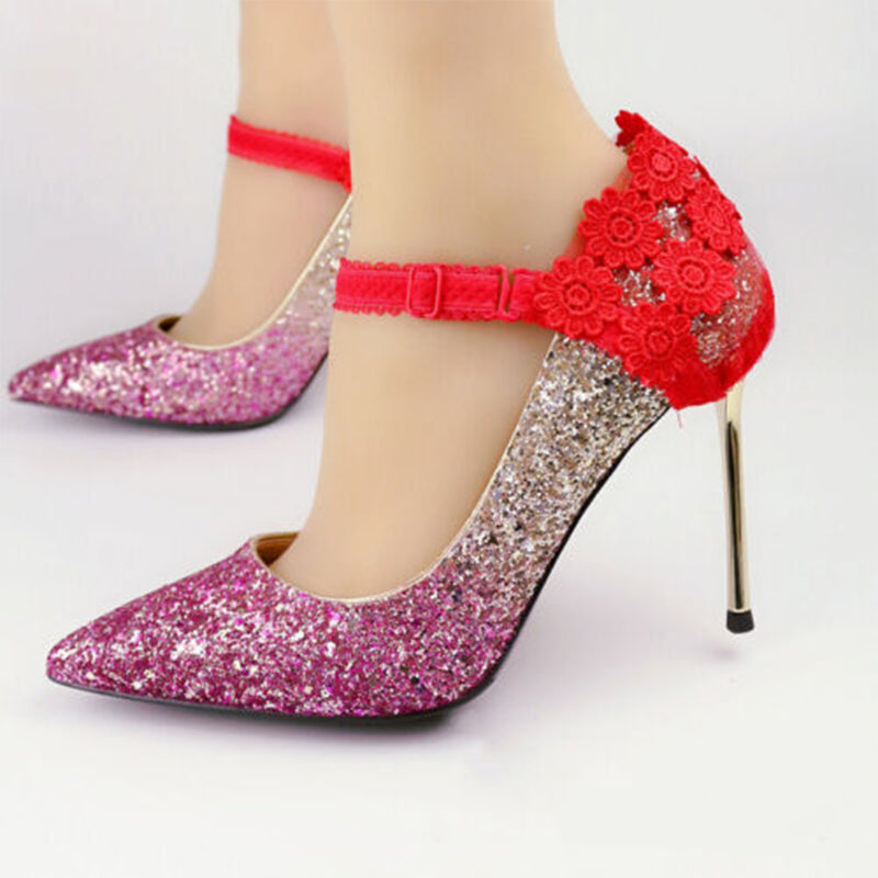 Lace High Heels Shoe Straps