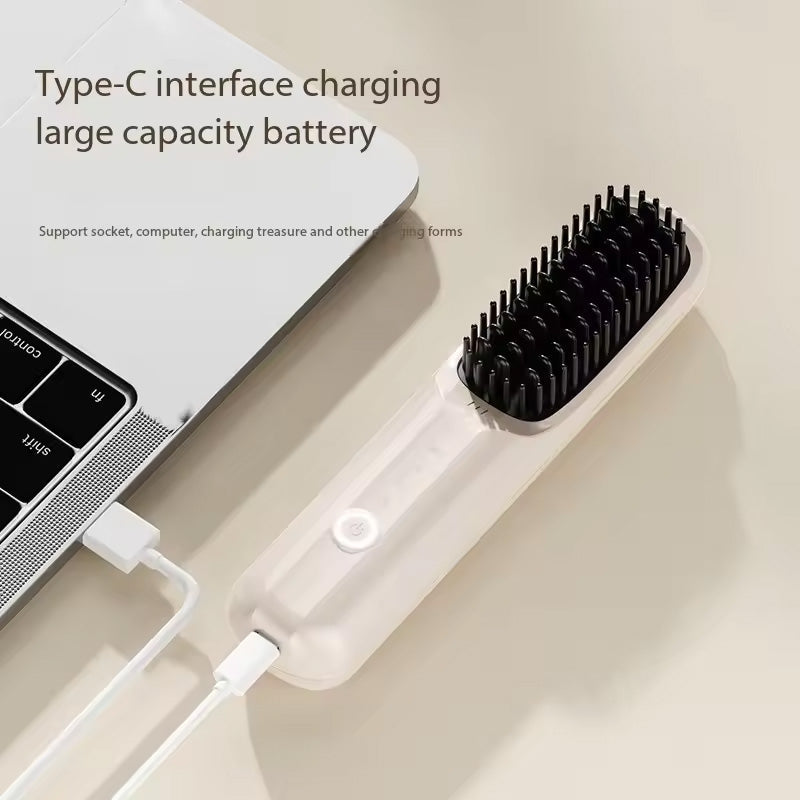 Cordless Hair Straightener Brush