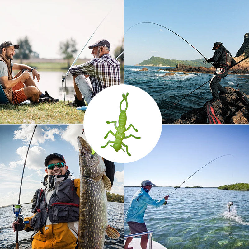 Insect Shaped Fish Bait（1 Set/8 PCS）