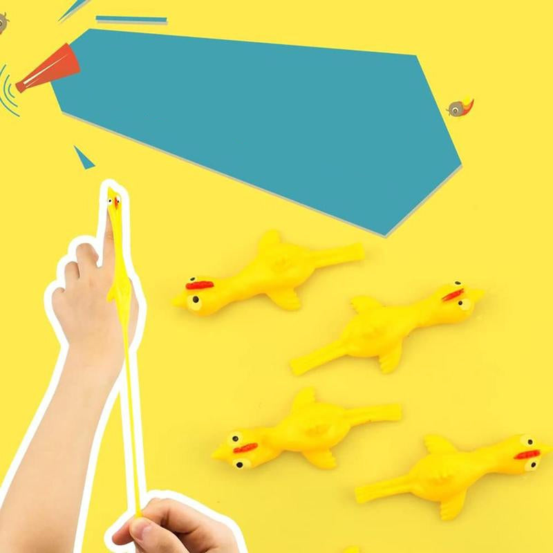 Slingshot Chicken Flying Finger Toy