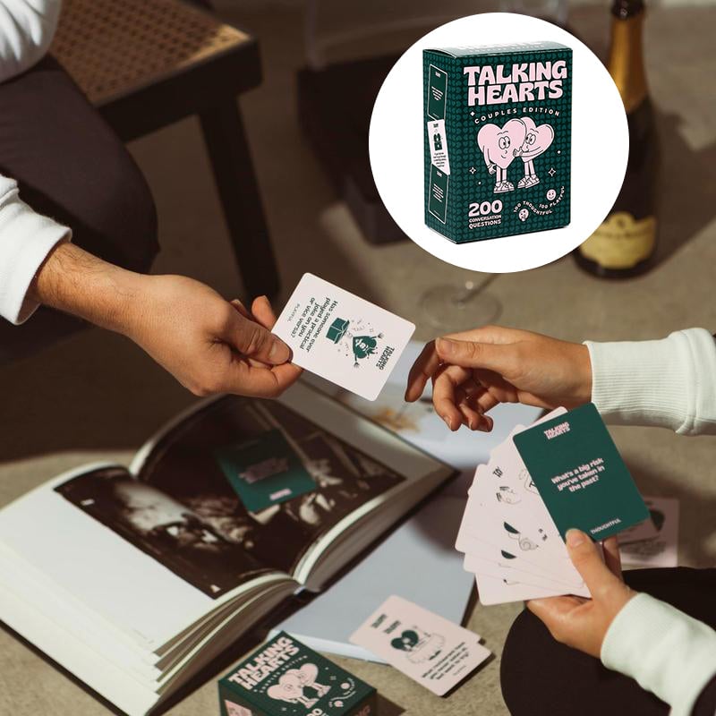 Talking Hearts Couple Card Game