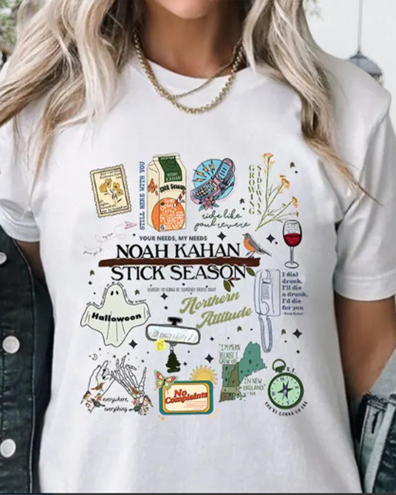 Retro Noah Songs Country Music T-Shirt