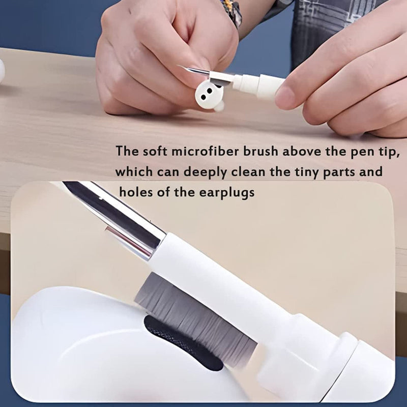 3-in-1 Portable Earbuds Cleaning Brush