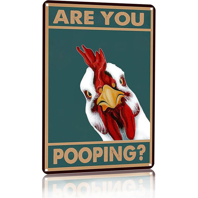 Vintage Highland Cow Tin Sign