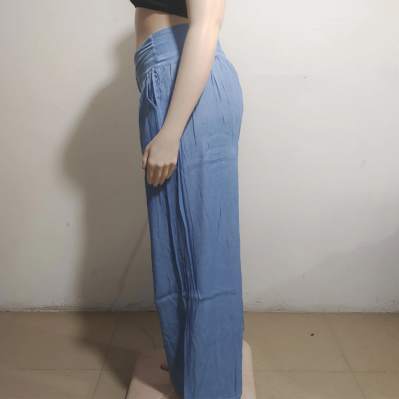 Wide-leg High-waisted Jeans