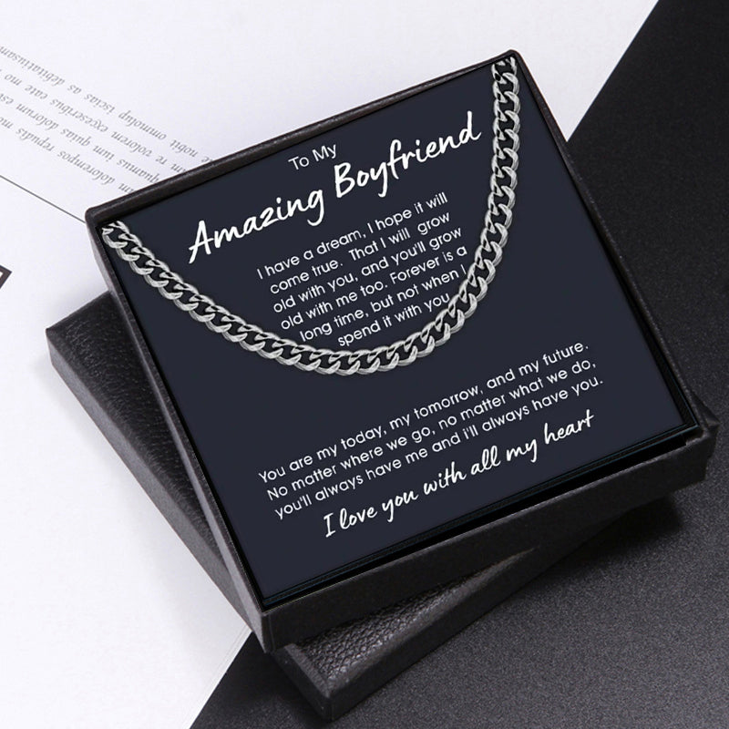 Mens Cuban Link Chain Necklace