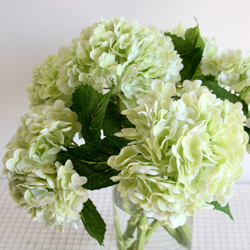 Outdoor artificial hydrangea flowers