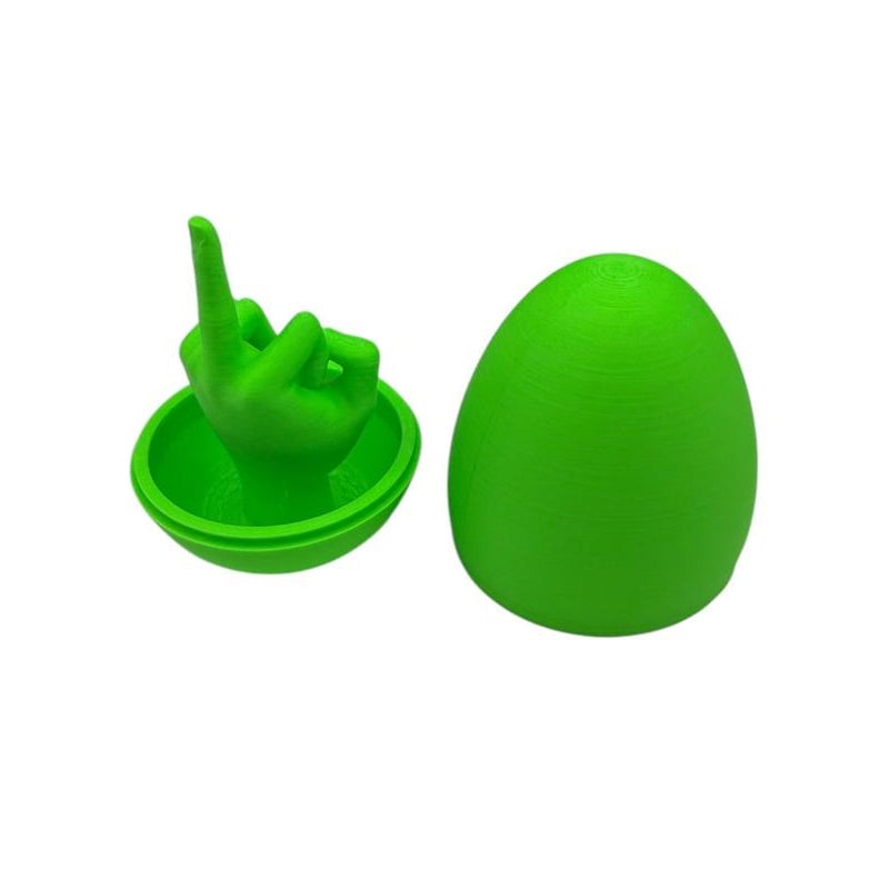 Funny 3D Printed Middle Finger Egg
