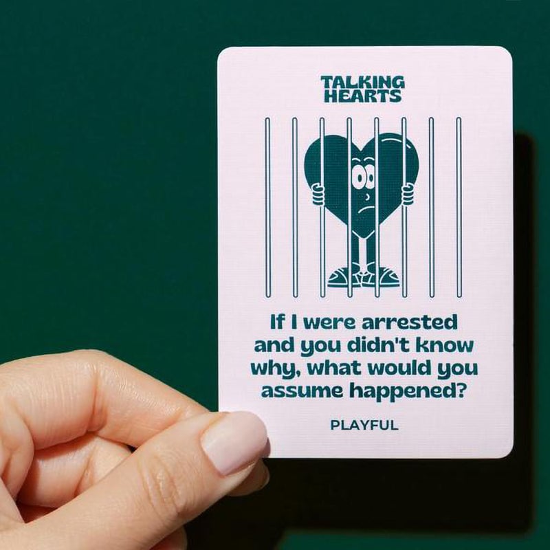 Talking Hearts Couple Card Game